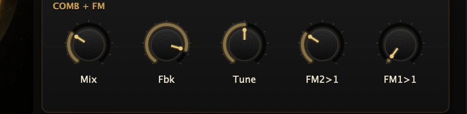 The Comb FM section.